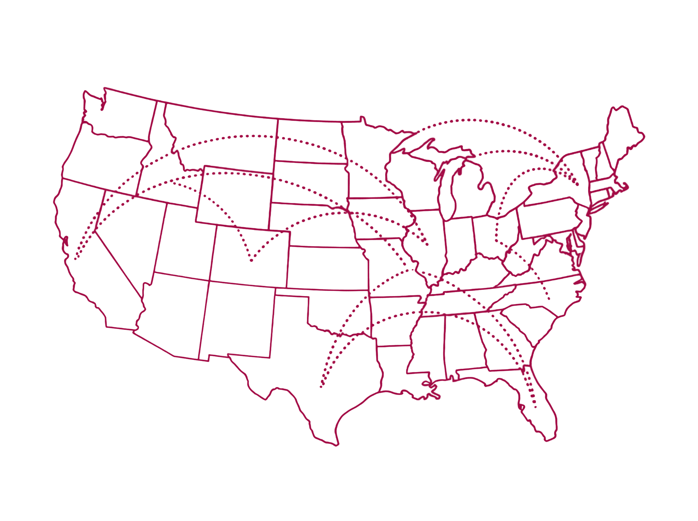 GlamHere US coverage map
